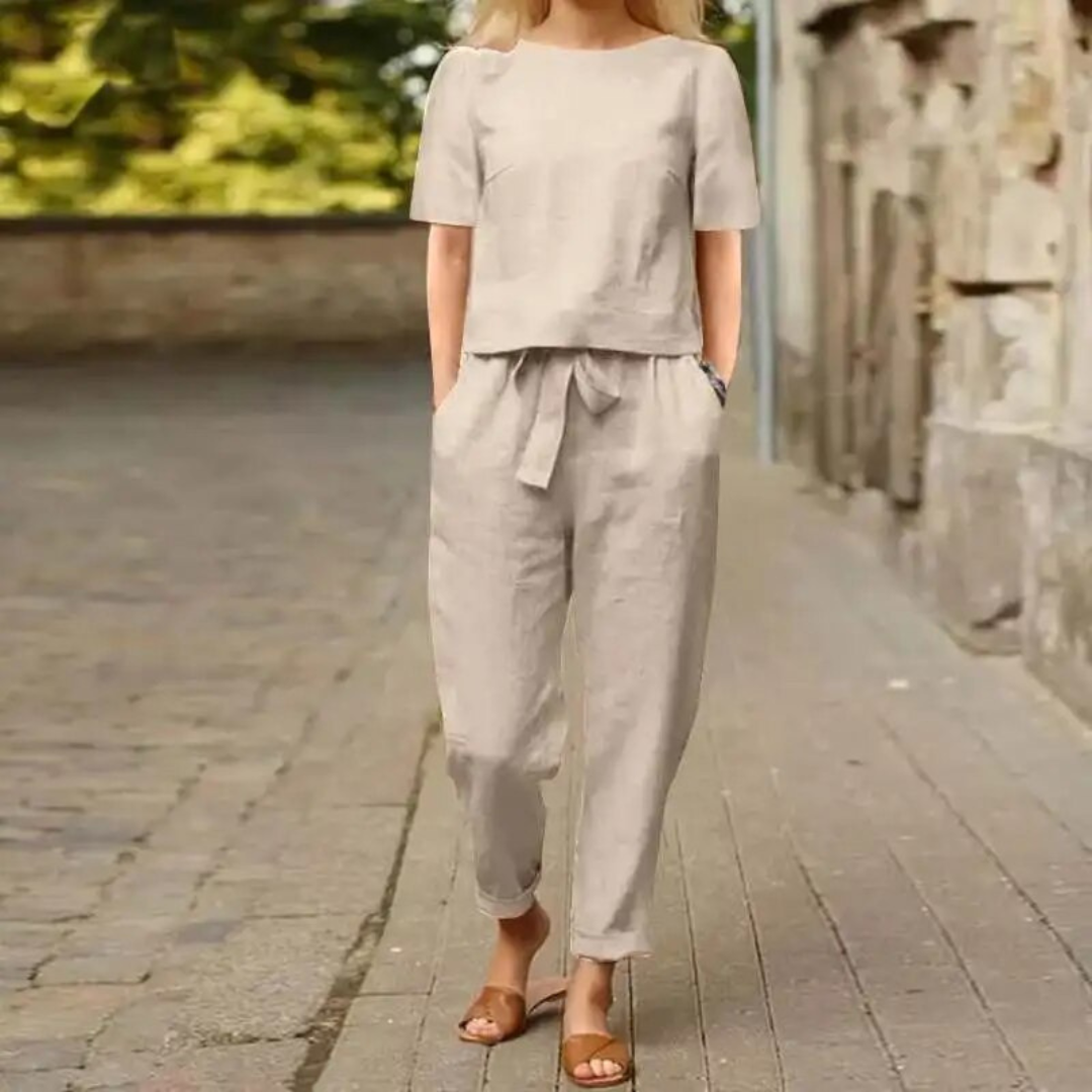 Shanelle™ - Comfortable & Fashionable Linen Jumpsuit