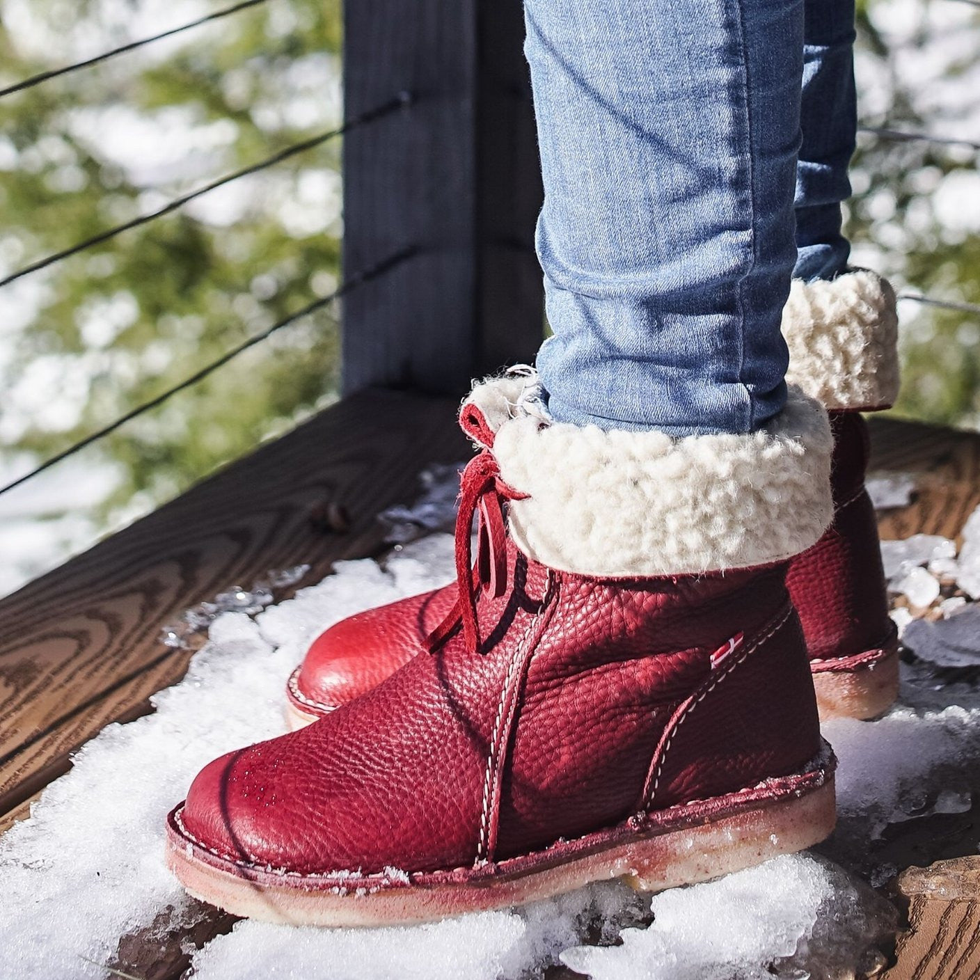 Violet - Waterproof Boot With Wool Lining