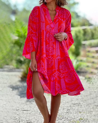 Sara - Boho Loose Sleeve Dress