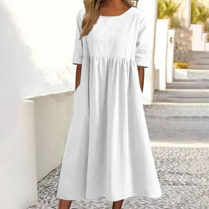 Samara™ - Linen and Cotton Dress