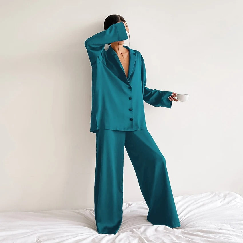 Nikolina - Silky Elegance Oversized Pajama Set