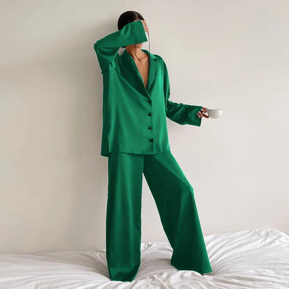 Nikolina - Silky Elegance Oversized Pajama Set