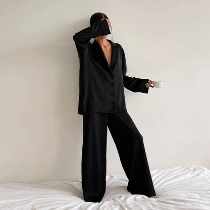 Nikolina - Silky Elegance Oversized Pajama Set