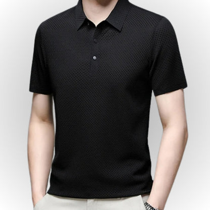 Alaric - Luxury Textured Men's Polo-Shirt