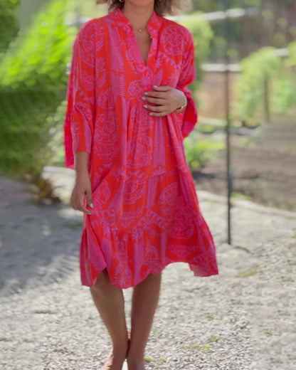 Sara - Boho Loose Sleeve Dress