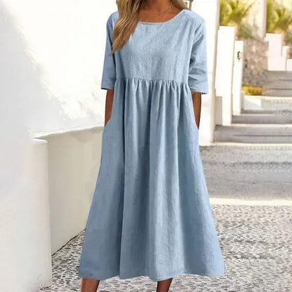 Samara™ - Linen and Cotton Dress