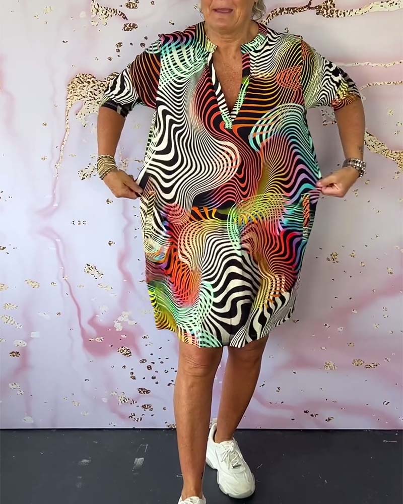 Karina - Colourful Patterned Dress