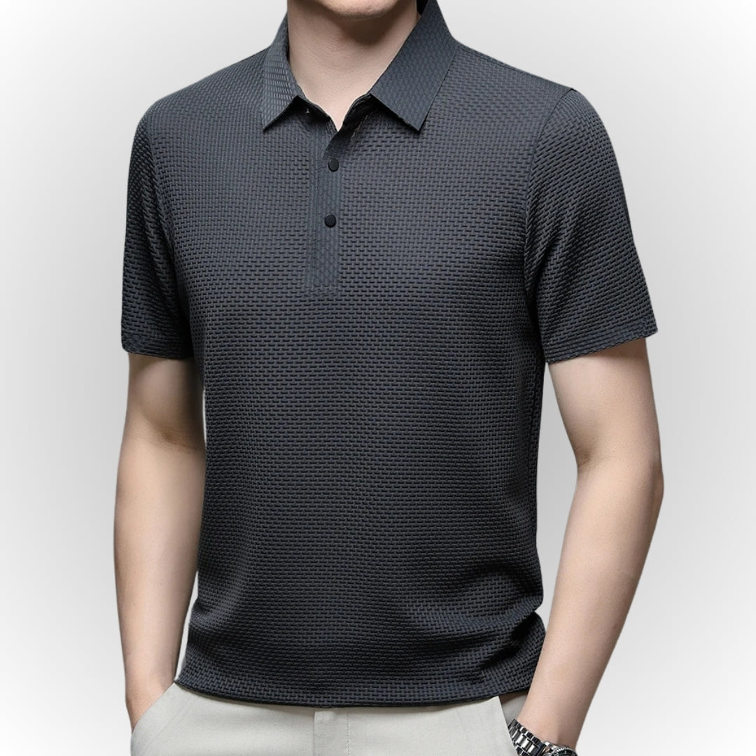 Alaric - Luxury Textured Men's Polo-Shirt