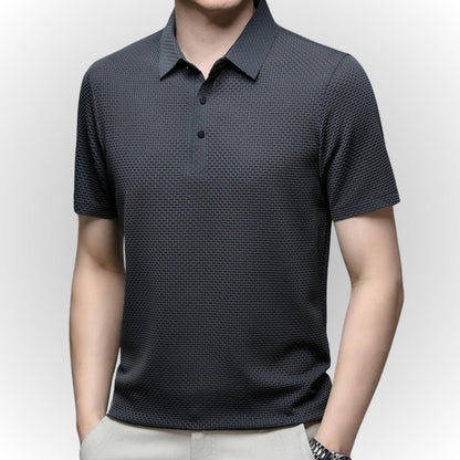 Alaric - Luxury Textured Men's Polo-Shirt