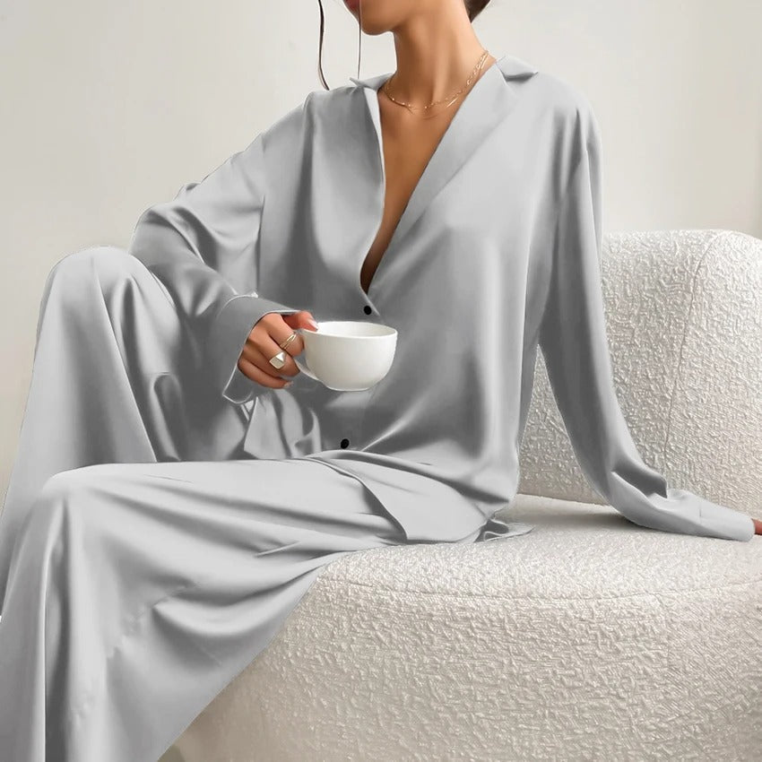 Nikolina - Silky Elegance Oversized Pajama Set