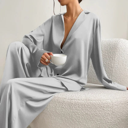 Nikolina - Silky Elegance Oversized Pajama Set