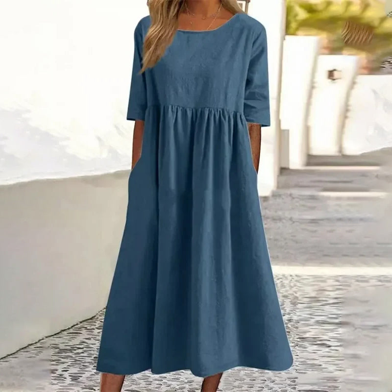 Samara™ - Linen and Cotton Dress