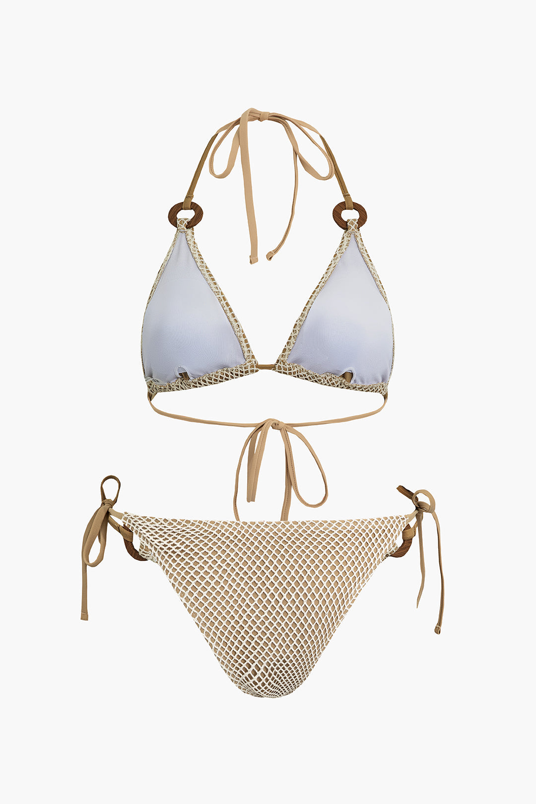 Layer Tie Halter Bikini Set