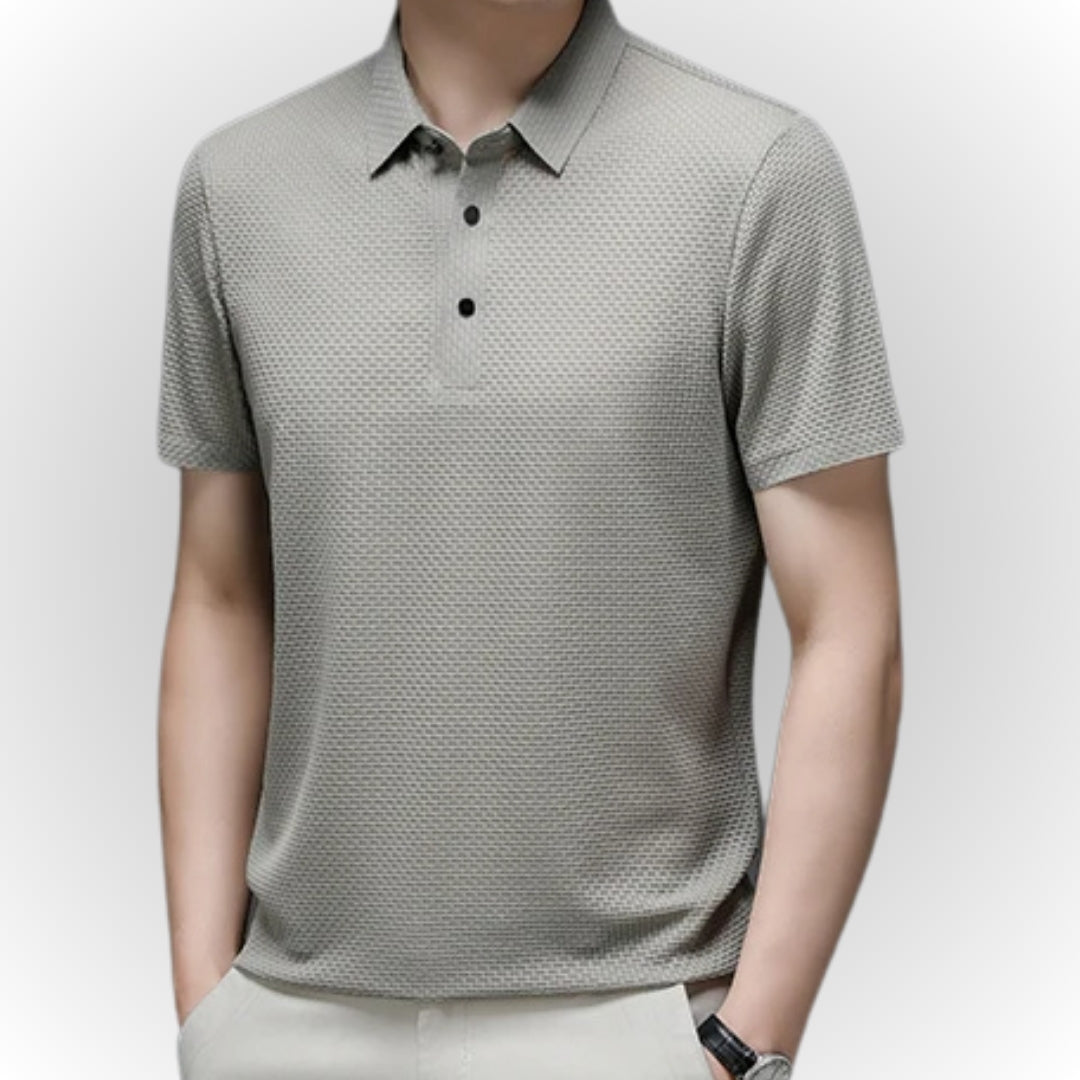 Alaric - Luxury Textured Men's Polo-Shirt