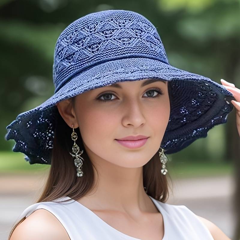 Bria - Elegant Wide-Brimmed Folding Sun Hat