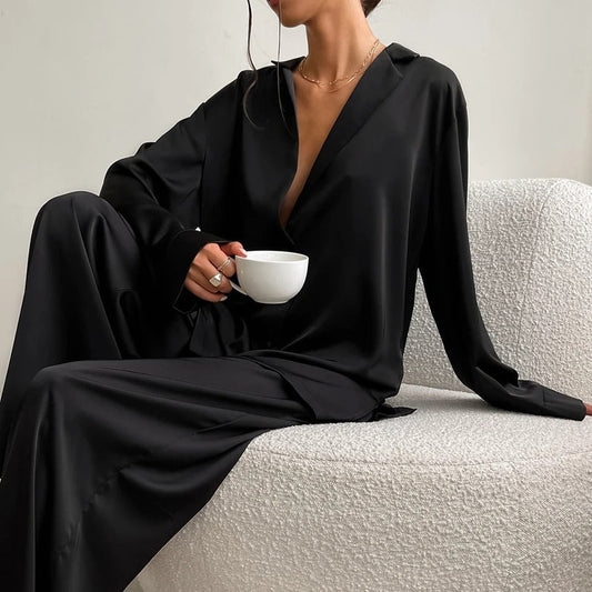 Nikolina - Silky Elegance Oversized Pajama Set