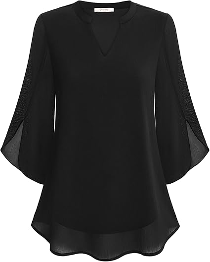 Rosely - Double Layers Chiffon Blouse