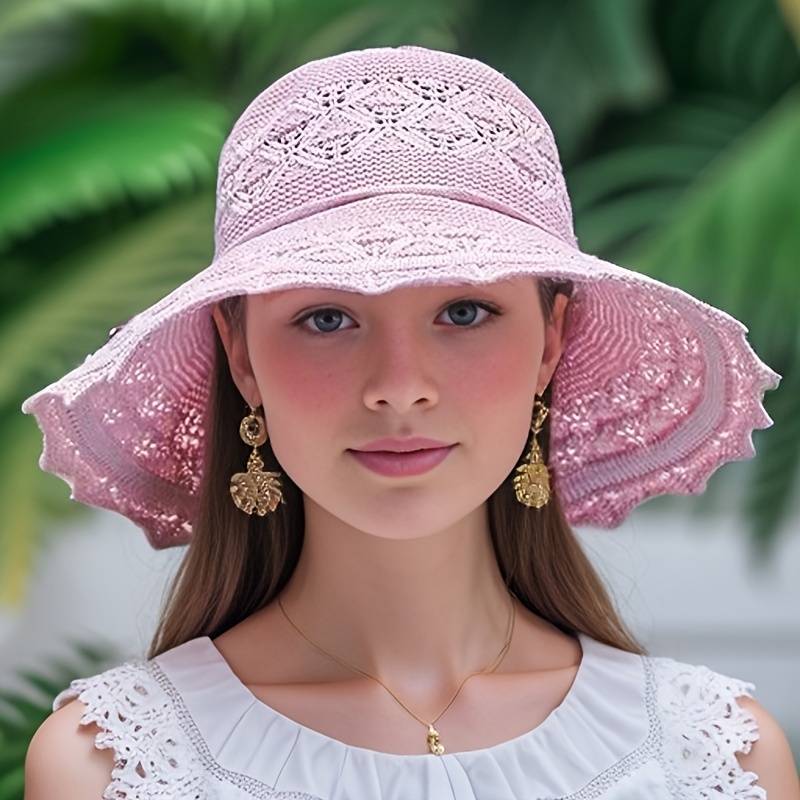 Bria - Elegant Wide-Brimmed Folding Sun Hat