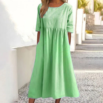 Samara™ - Linen and Cotton Dress