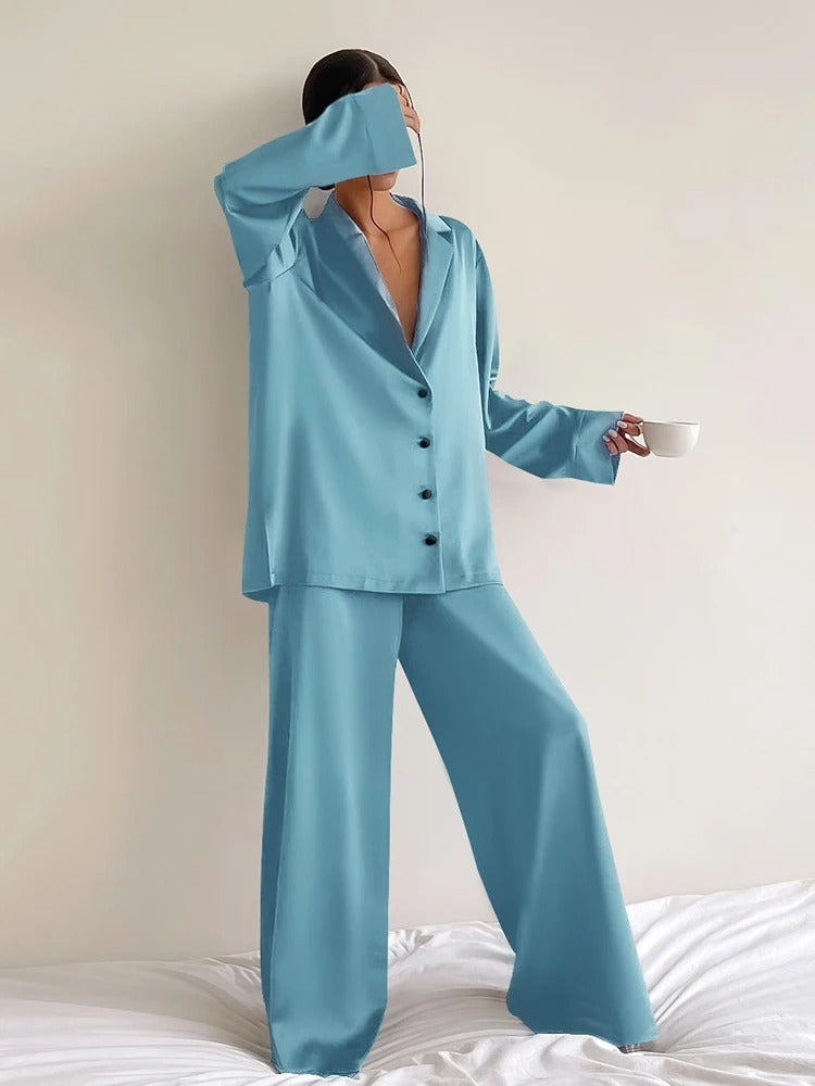 Nikolina - Silky Elegance Oversized Pajama Set