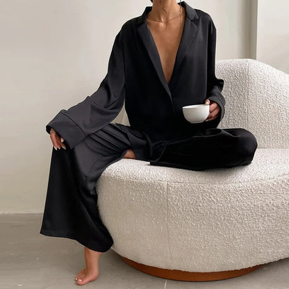 Nikolina - Silky Elegance Oversized Pajama Set