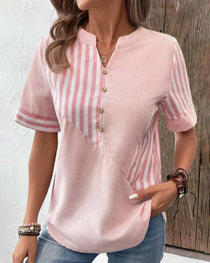 Alira - Elegant Striped Blouse