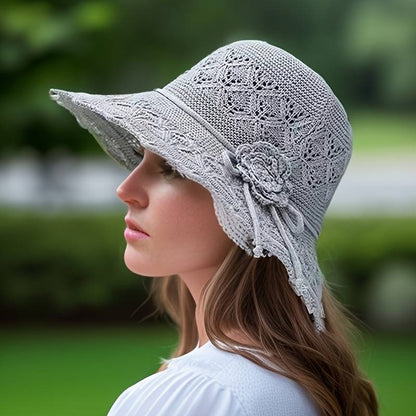 Bria - Elegant Wide-Brimmed Folding Sun Hat