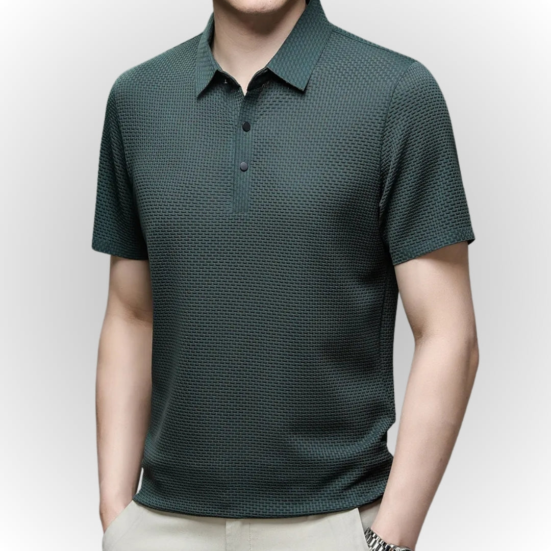 Alaric - Luxury Textured Men's Polo-Shirt