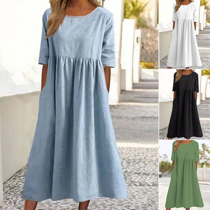 Samara™ - Linen and Cotton Dress