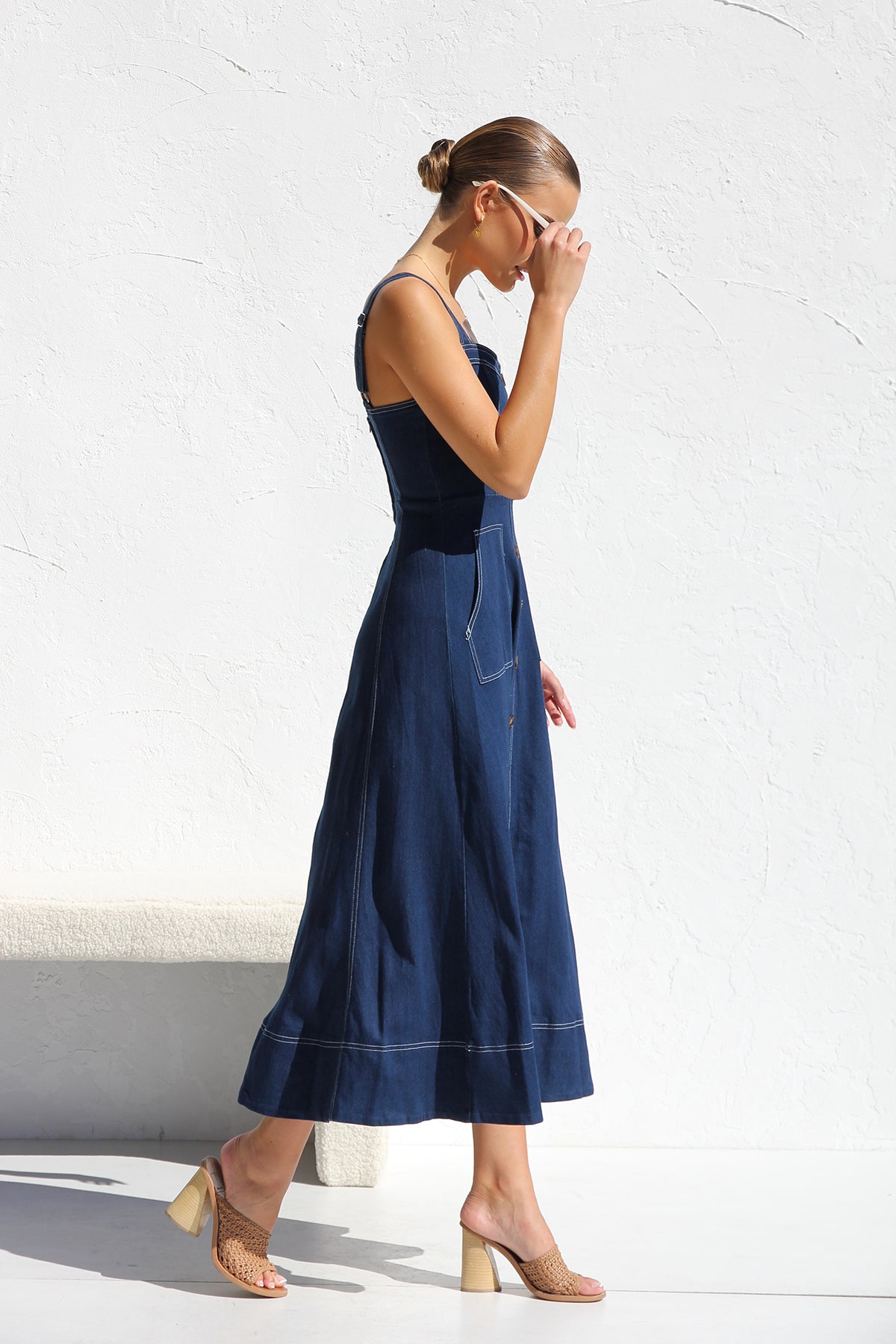 Cadence - Cassia Indigo Dress