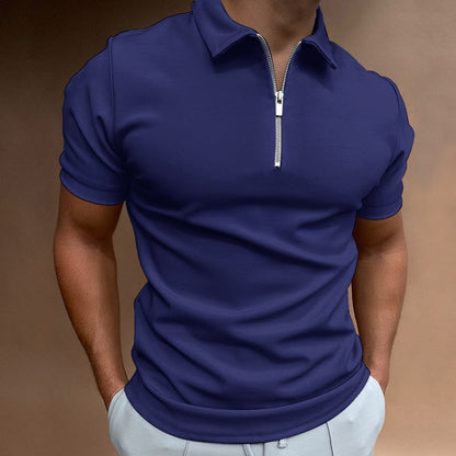 Benjamin - Zip-Up Polo Shirt