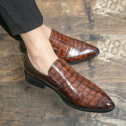 Carson - Crocodile Pattern Shoes