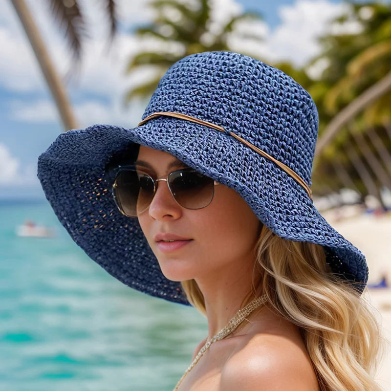 Ada - Elegant Wide-Brimmed Folding Sun Hat