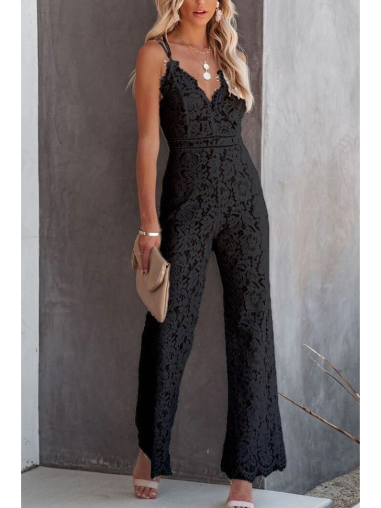 Carly™ - Elegant Floral Lace Jumpsuit