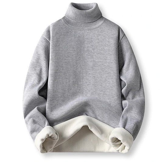 Xaviér - Men's Turtleneck With Teddy Lining