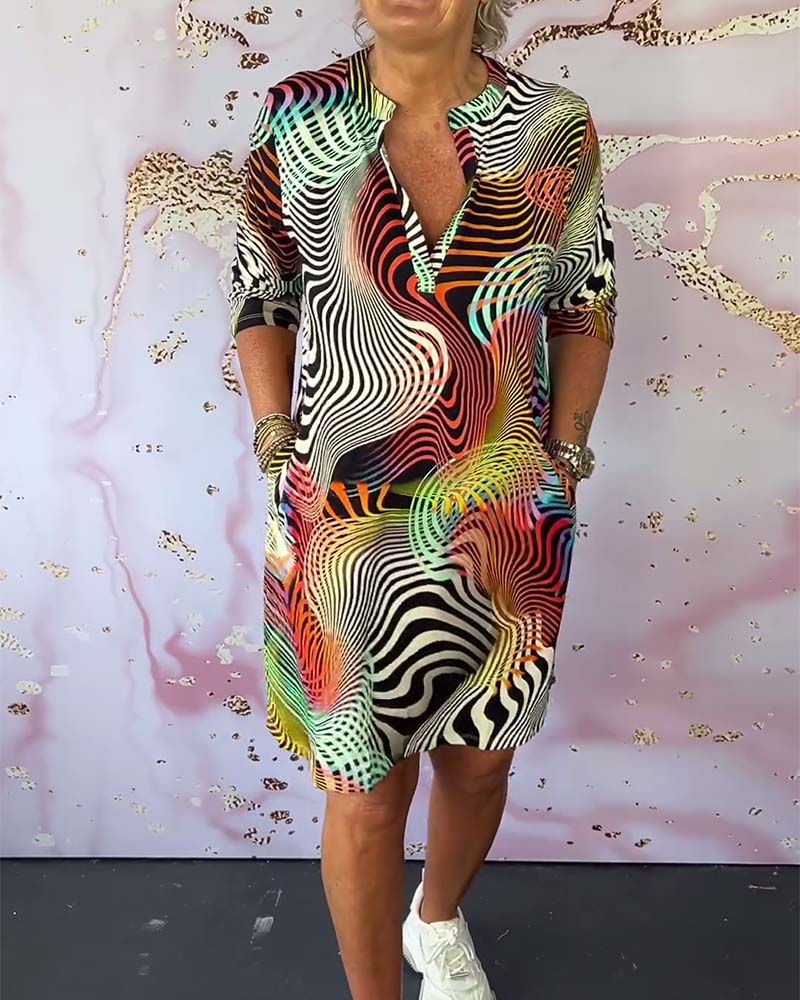 Karina - Colourful Patterned Dress