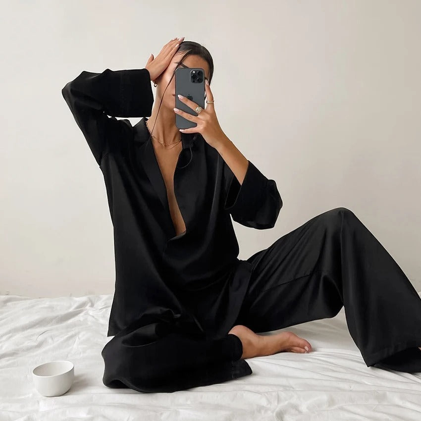 Nikolina - Silky Elegance Oversized Pajama Set