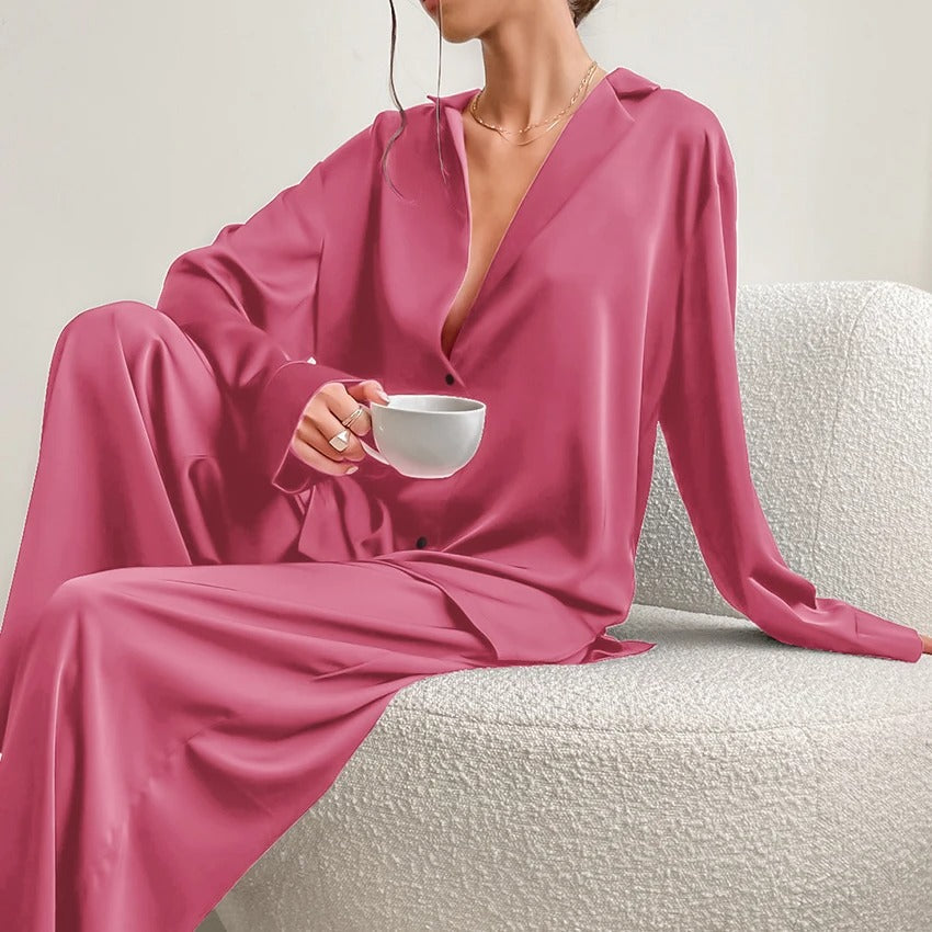 Nikolina - Silky Elegance Oversized Pajama Set