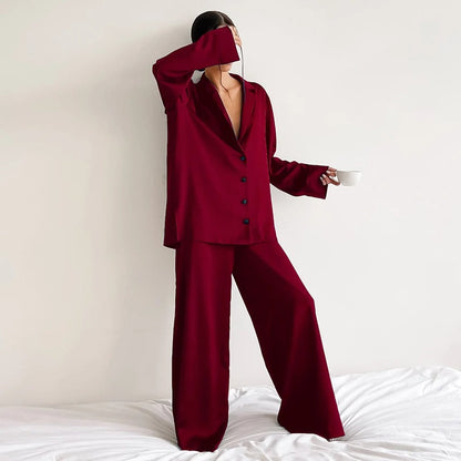 Nikolina - Silky Elegance Oversized Pajama Set