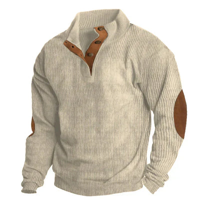 Andrej - Timeless Ribbed Button Jumper